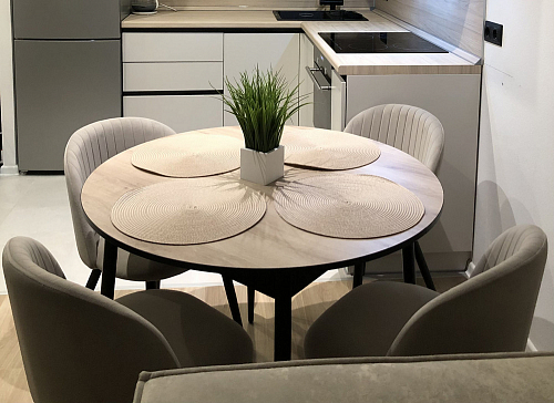 Стул на металлокаркасе Gabi latte / gold / black фото покупателя 875