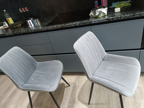 Стул на металлокаркасе Седа К кирпичный / черный фото покупателя 239