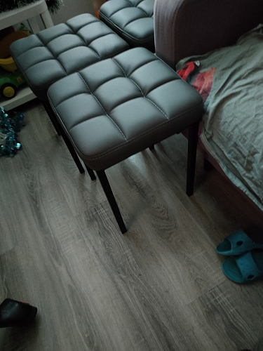 Табурет Байя рогожка графит / черный матовый фото покупателя 2