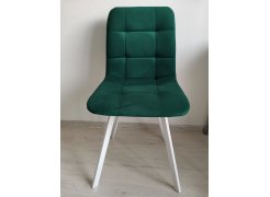 Стул на металлокаркасе Чилли синяя ткань / белый фото покупателя 74