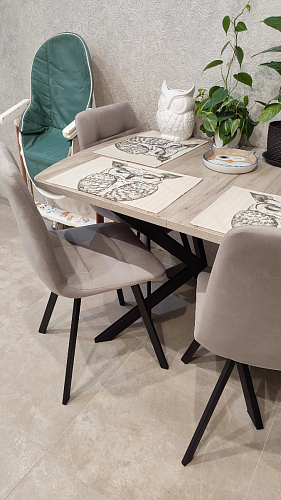 Стул на металлокаркасе Чилли черный / зеленый фото покупателя 1474