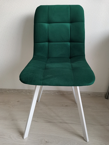 Стул на металлокаркасе Чилли зеленый / белый каркас фото покупателя 74