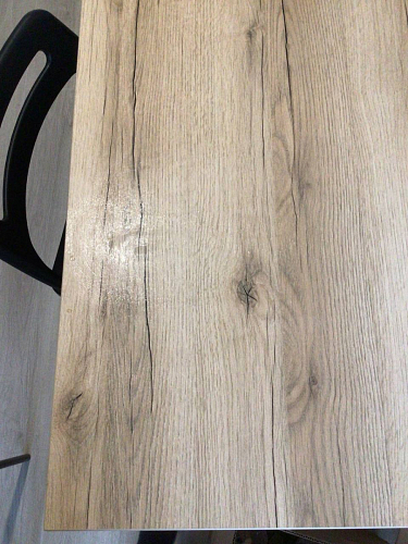 Стол Тринити Лофт 120 32 мм бетон / черный матовый фото покупателя 673