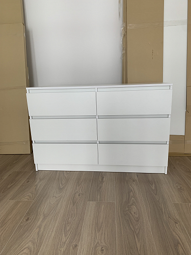 Комод Мадера 1384 ЛДСП дуб крафт золотой / лдсп белый фото покупателя 9