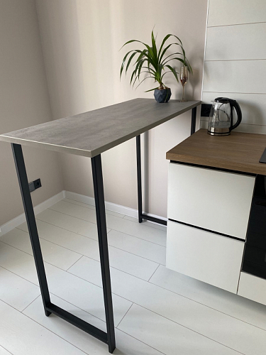 Барная стойка Дилан Лофт 120х60х110 бетон фото покупателя 122