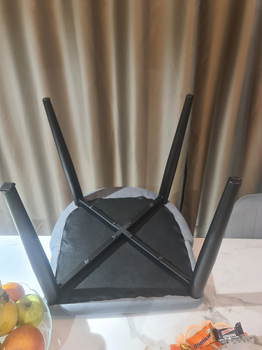 Стул на металлокаркасе Kora light blue / white фото покупателя 314