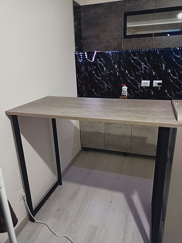 Барная стойка Дилан Лофт 120х60х90 бетон фото покупателя 143