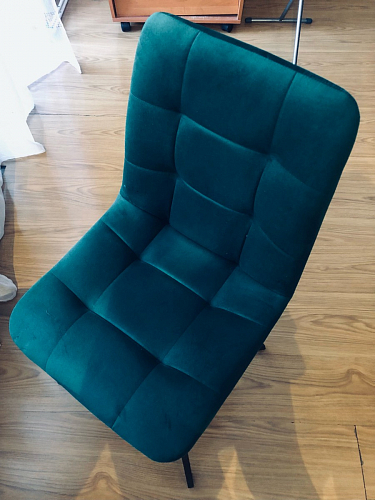 Стул на металлокаркасе Чилли бирюзовый / черный фото покупателя 756