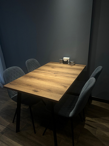 Стол Тринити Лофт 120 32 мм дуб галифакс табако / черный матовый фото покупателя 478