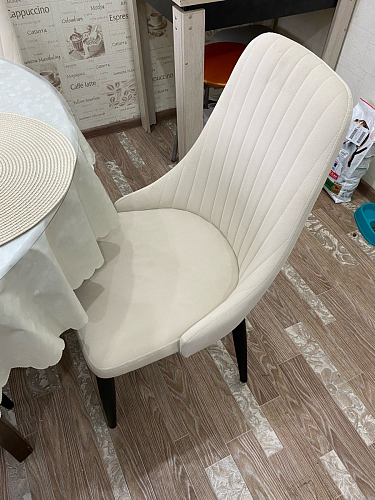 Стул на металлокаркасе Kora green / black фото покупателя 176