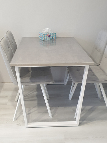 Деревянный стол Лота Лофт 140х80 дуб крафт табачный / черный матовый фото покупателя 989