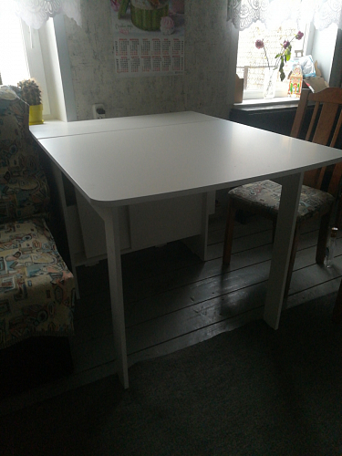 Стол обеденный раздвижной СтК7 дуб молочный фото покупателя 149