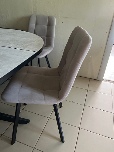 Стул на металлокаркасе Чилли светло-серый / белый каркас фото покупателя 480