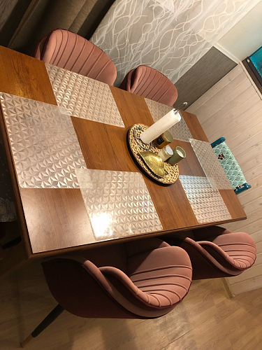 Стул на металлокаркасе Orly khaki / green фото покупателя 3