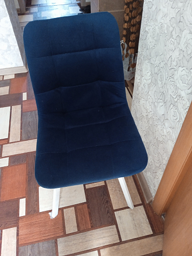 Стул на металлокаркасе Чилли К черный / зеленый фото покупателя 460