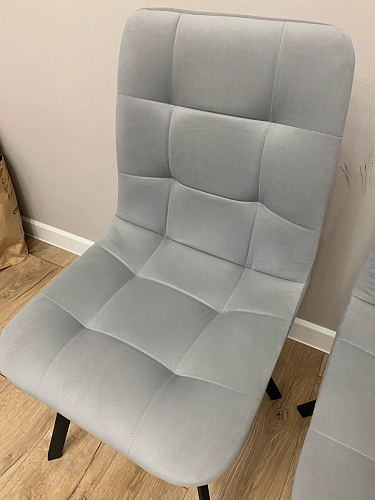 Стул на металлокаркасе Чилли черный / зеленый фото покупателя 1132