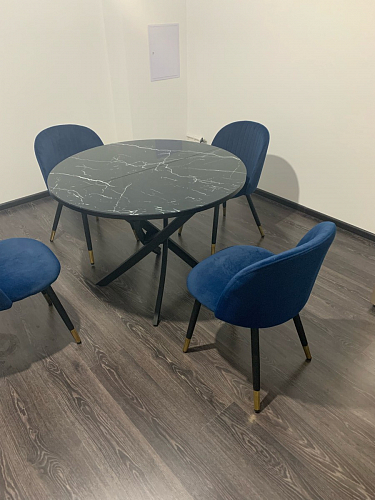 Стул на металлокаркасе Gabi 1 light purple / black фото покупателя 733