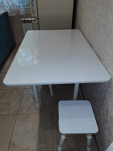 Стол Брентон с ящиком белый фото покупателя 6