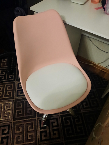 Компьютерное кресло Kolin с подушкой clear / white фото покупателя 318