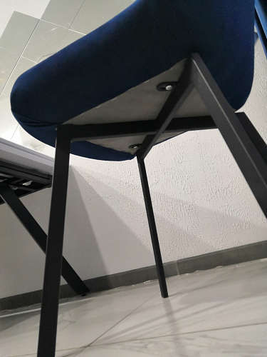 Стул на металлокаркасе Челси К бирюзовый / черный фото покупателя 154