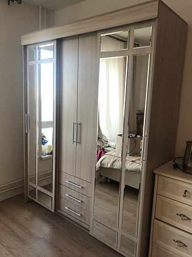 Шкаф-купе Фортуна белый / белый фото покупателя 1