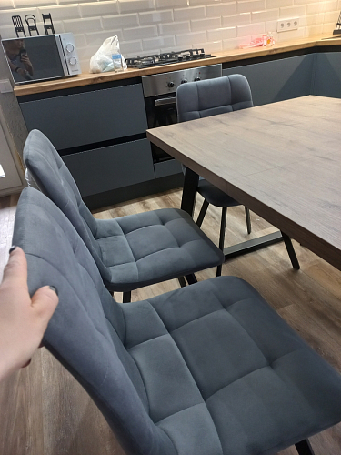 Стул на металлокаркасе Чилли бирюзовый / черный фото покупателя 1035