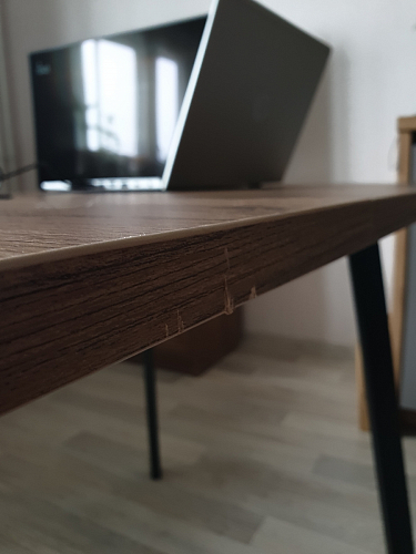 Стол раскладной Колон Лофт 120 32 мм дуб галифакс табако / черный матовый фото покупателя 78