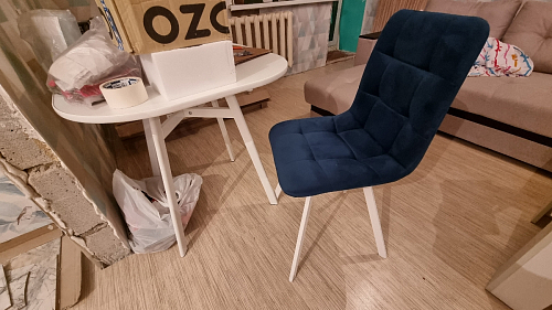 Стул на металлокаркасе Чилли бирюзовый / черный фото покупателя 1332