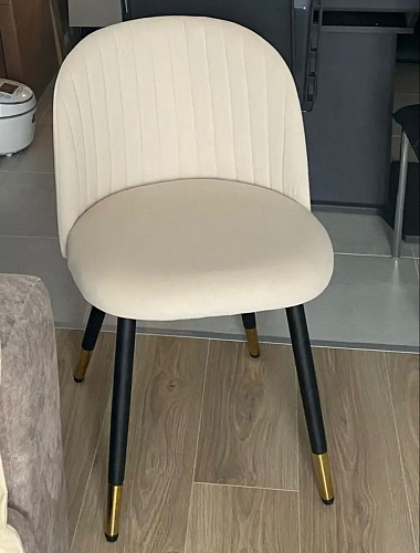 Стул на металлокаркасе Gabi 1 light purple / black фото покупателя 778