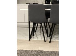 Стул на металлокаркасе Чилли синяя ткань / белый фото покупателя 38