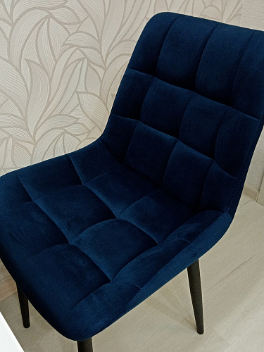 Стул на металлокаркасе Челси бежевый / черный фото покупателя 204