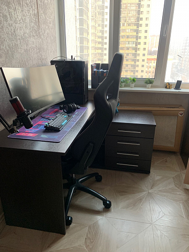 Компьютерный стол с тумбой КСТ-109 тумба слева фото покупателя 55