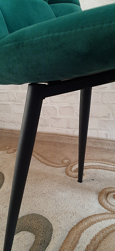 Стул на металлокаркасе Чилли зеленый / черный фото покупателя 1297