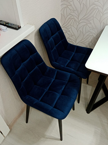 Стул на металлокаркасе Челси темно-серый 996 / черный фото покупателя 205