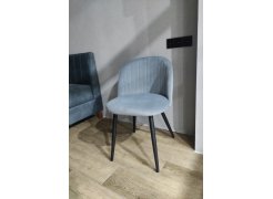 Стул на металлокаркасе Gabi 1 бежевый / черный с серебряными наконечниками фото покупателя 856