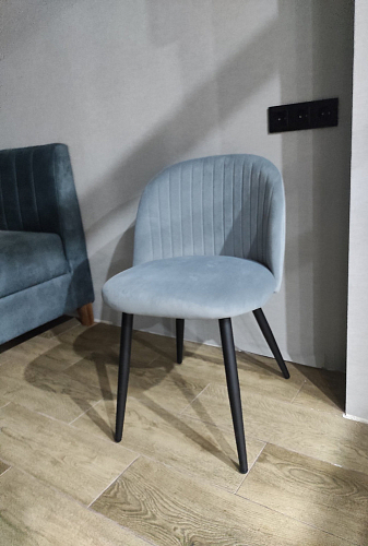 Стул на металлокаркасе Gabi gray / black фото покупателя 856