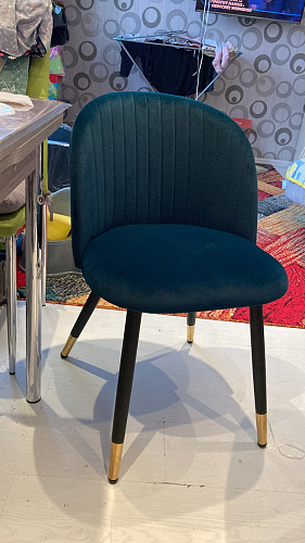 Стул на металлокаркасе Gabi dark beige / black / silver фото покупателя 698