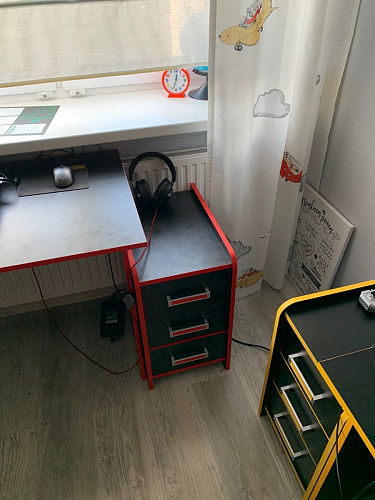 Тумба Ханна черная / красная  - Уцененный экземпляр фото покупателя 168