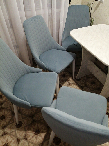 Стул на металлокаркасе Kora black / gray фото покупателя 159