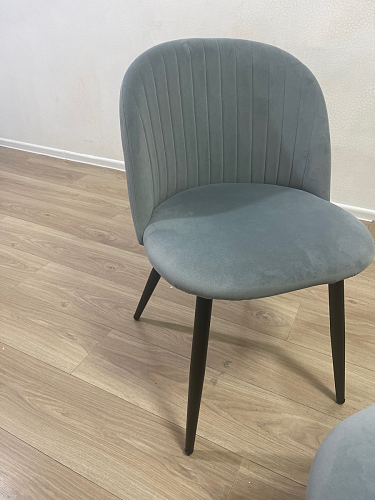 Стул на металлокаркасе Gabi 1 light blue / black / gold фото покупателя 710