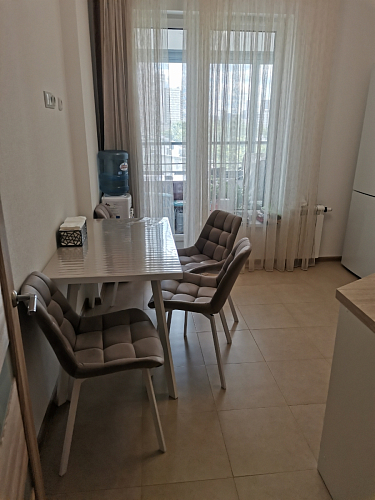 Стул на металлокаркасе Челси латте / черный фото покупателя 48