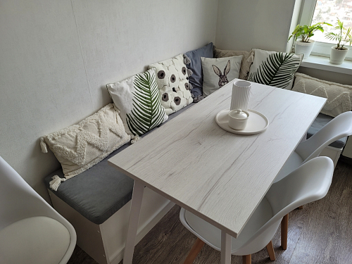 Стол Тринити Лофт 120 32 мм дуб галифакс табако / черный матовый фото покупателя 433