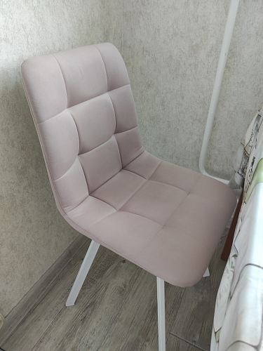 Стул на металлокаркасе Чилли К темно-серый (velutto 32) / черный фото покупателя 205