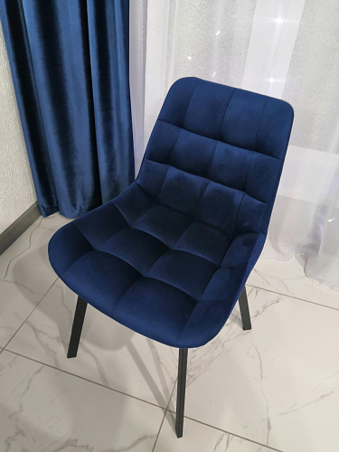 Стул на металлокаркасе Челси К крутящийся бирюзовый / черный фото покупателя 151