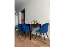 Стул на металлокаркасе Gabi blue / black фото покупателя 759