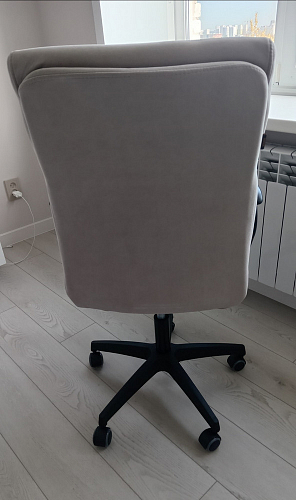 Компьютерное кресло Benefit флок бежевый 7 фото покупателя 9