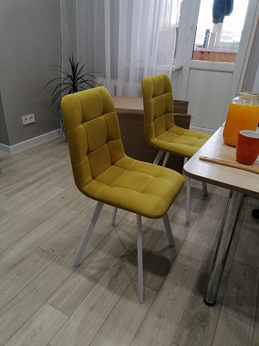 Стул на металлокаркасе Чилли К кирпичный / черный фото покупателя 39