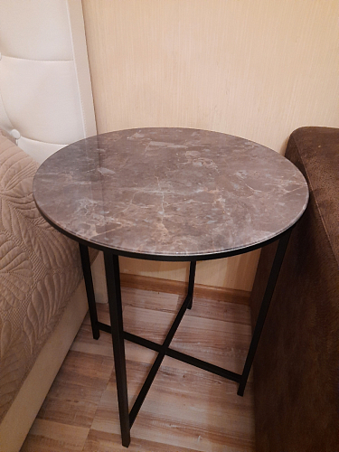 Журнальный столик Волопас серый мрамор фото покупателя 12