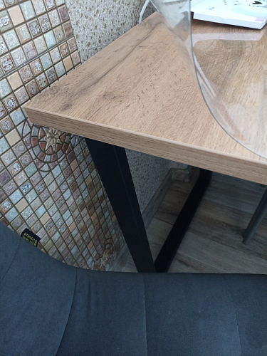 Деревянный стол Лота Лофт 140х80 черный матовый / бетон светлый фото покупателя 454