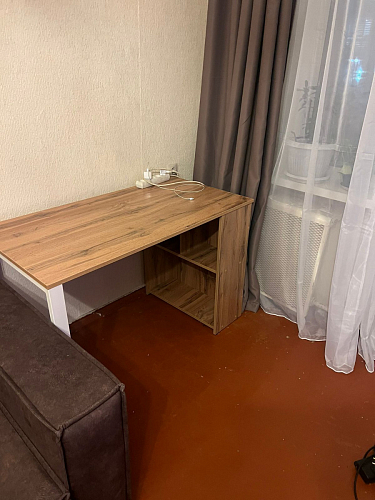 Письменный стол Битти Лофт 116х60х75 дуб делано светлый / белый матовый фото покупателя 14